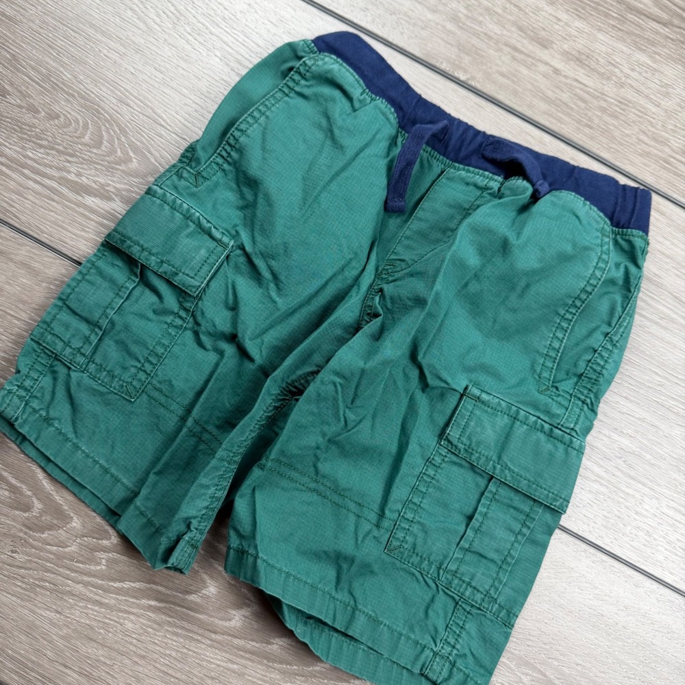 Polo Ralph Lauren Kids Cargo‎ Shorts Ripstop Elastic Waist Green Size 5